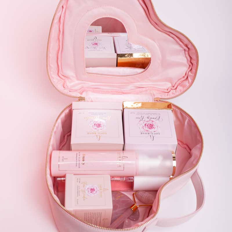 Kosmetiktasche Herz - Love Rose Cosmetics