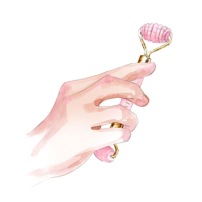 Rosenquarz Massageroller - Love Rose Cosmetics
