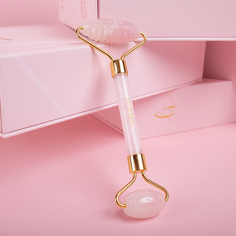 Rosenquarz Massageroller - Love Rose Cosmetics