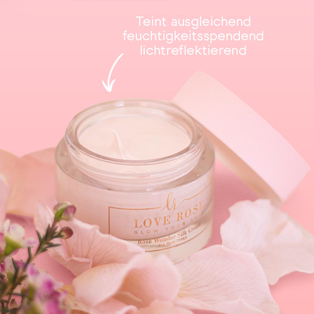 Rose Wonder Silk Cream - 24h Pflege - Love Rose Cosmetics
