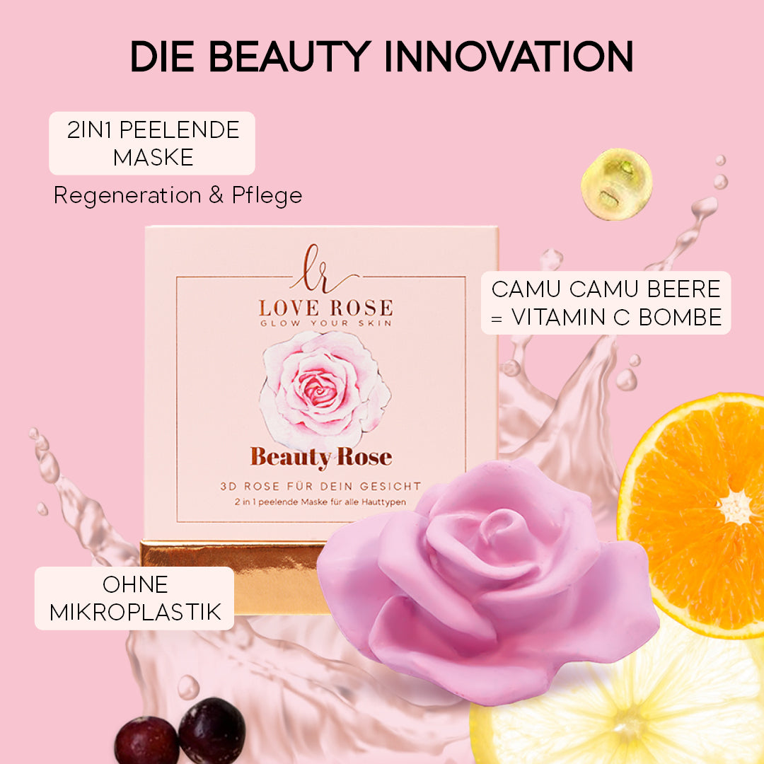 Beauty Rose - 2in1 peelende Maske