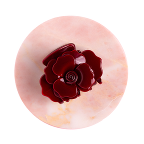 Haarspange Rose Bordeaux