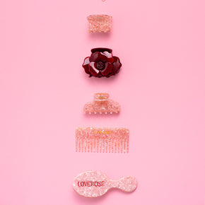 Haarbürste mit Glitzerstein