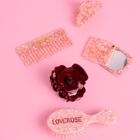 Haarspange Rose Bordeaux