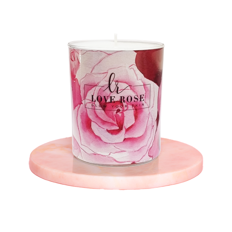 Duftkerze mit Herzen - Love Rose Cosmetics